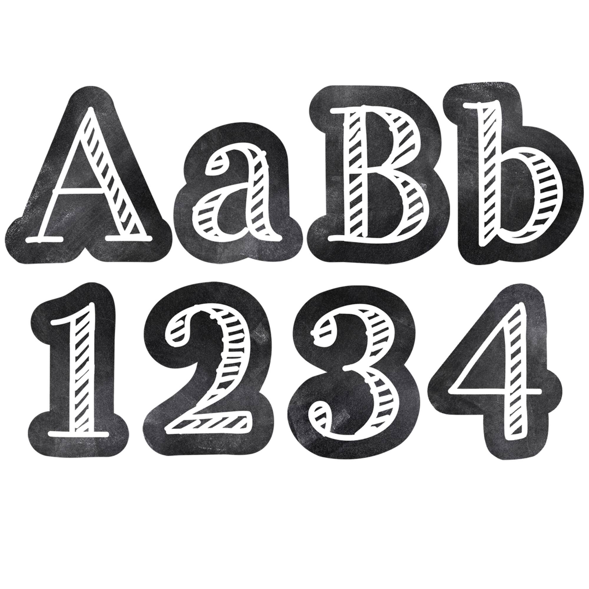 Creative Teaching Press® Chalk It Up! Chalkboard 4" Designer Letters